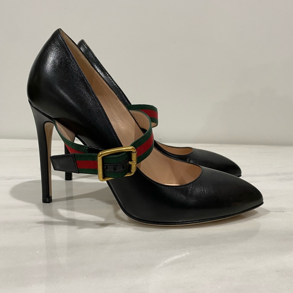 Gucci Sylvie Leather Pumps